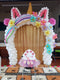 Kit de adaptador de unicornio/gatito para arco de globo de 10 pies