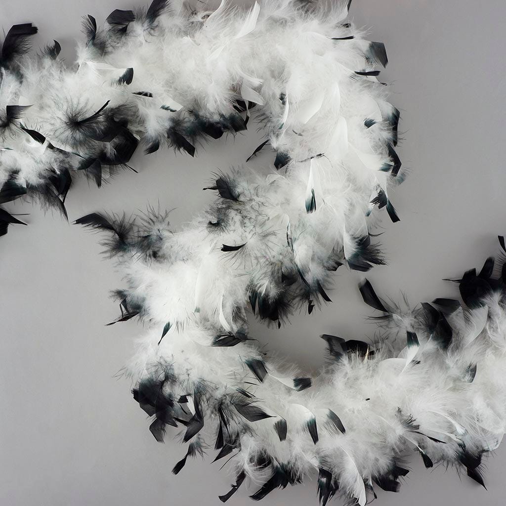 Chandelle de boas de plumas de 60"